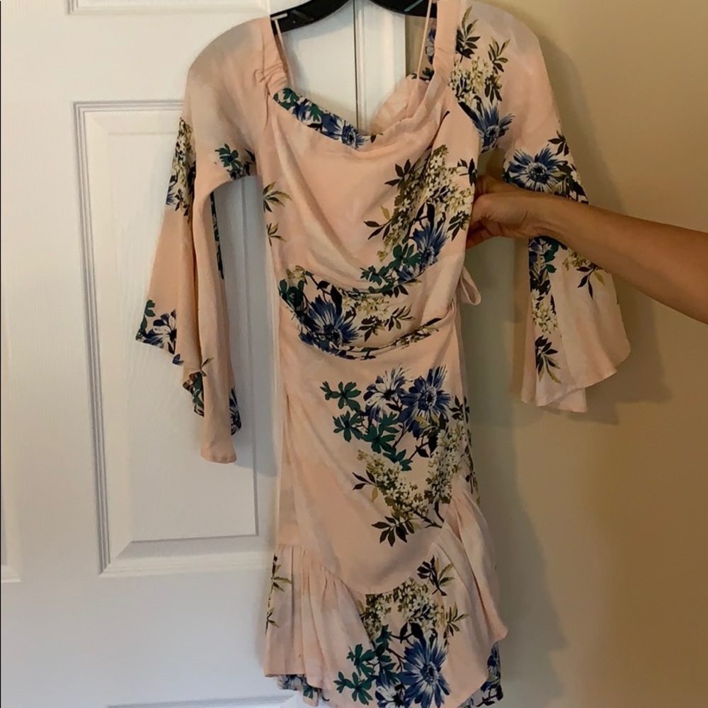 Floral wrap dress